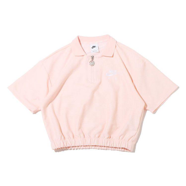 Nike Женские рубашки-поло Розовый воротник-поло Умеренный прямой крой DM6465-610