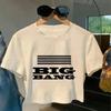 [Б/У] Укороченная футболка с логотипом BIG BANG, Размер M