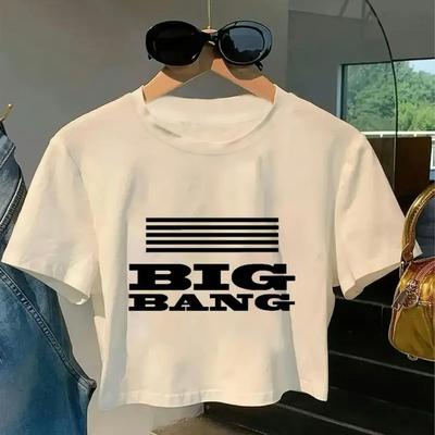 [Б/У] Укороченная футболка с логотипом BIG BANG, Размер M