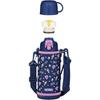 Thermos Vacuum Insulated 2-Way Water Bottle, 0.8L/0.83L, Navy Purple, Includes Direct Drinking Cup, Perfect for Kids and School