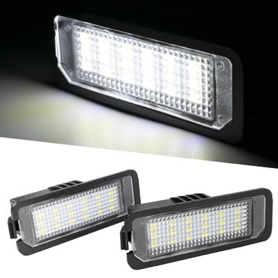 2 шт. светодиодные лампы освещения номерного знака для Volkswagen VW GOLF Polo 9N Passat EOS New Beetle Phaeton Scirocco, автомобильные аксессуары