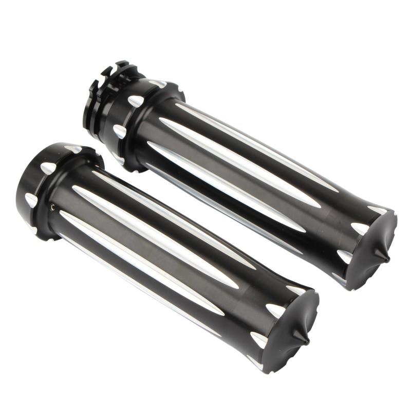 Harley-Davidson Touring Dyna Softail 883 1200 Throttle Grip Handlebar Cover Rubber Handgrip Sleeve
