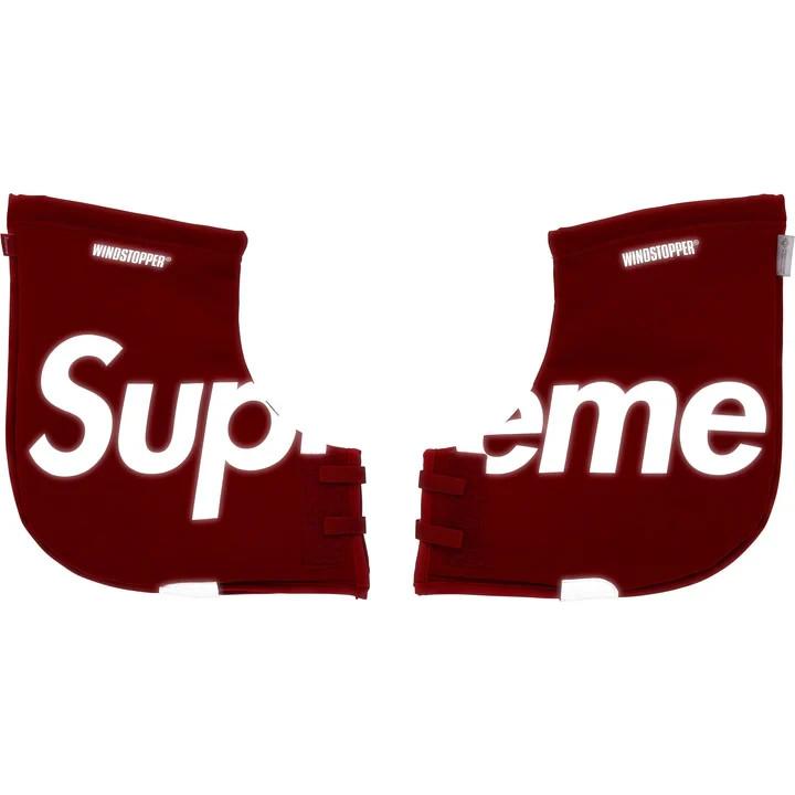 Supreme Красные ручные муфты Windstopper