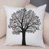 Скандинавский стиль Чехол для подушки с зелеными листьями Декор Мультяшный принт дерева Наволочка для дивана Дома Автомобиля 45х45см Мягкая плюшевая наволочка