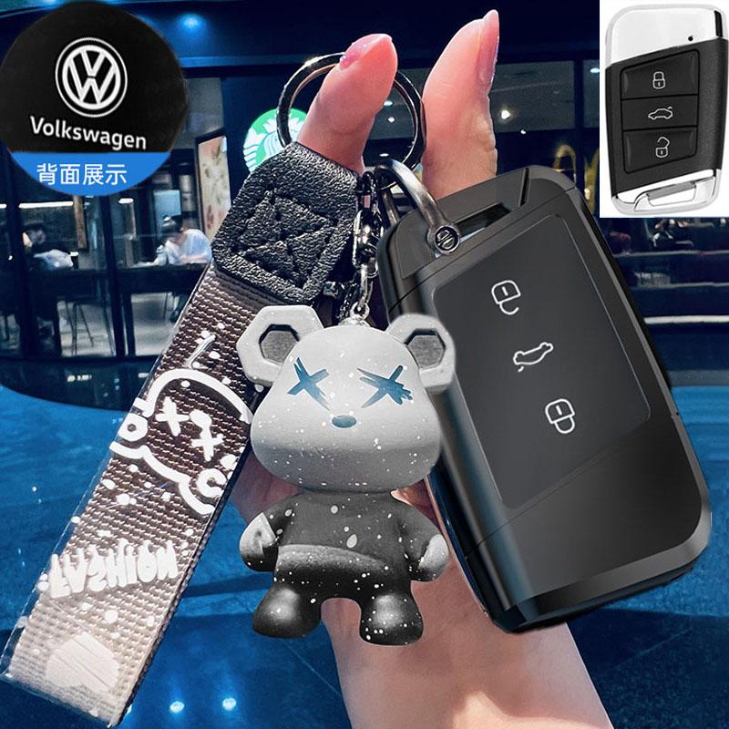 Для VOLKSWAGEN Новый Чехол-Оболочка из Кожи и Цинкового Сплава для Автомобильного Ключа Для VW Volkswagen Magotan Passat B8 Skoda Superb Kodiaq A7 Автомобильный Ключ
