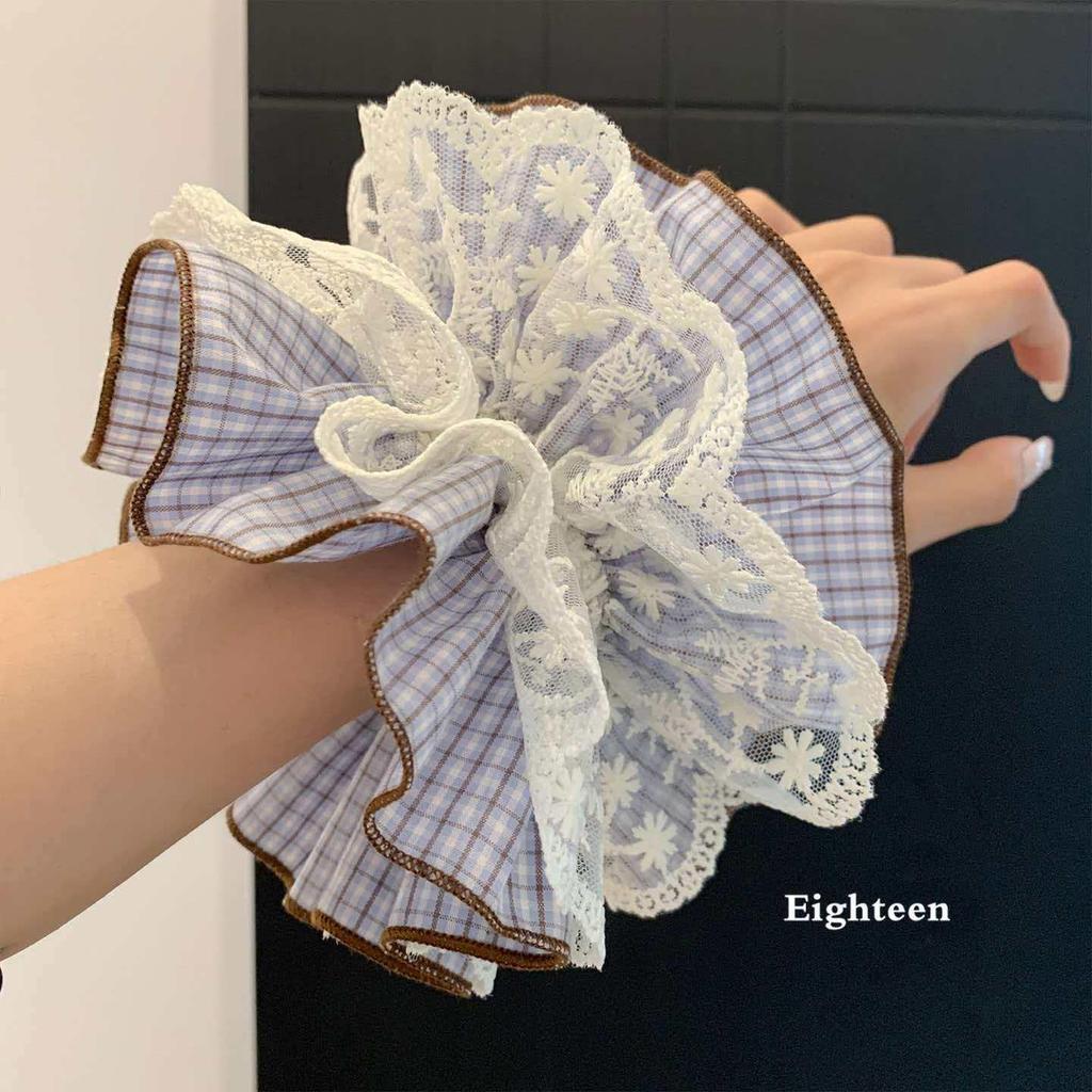 French-Korean Double-Layer Ballet Lace Extra Large Hair Scrunchie