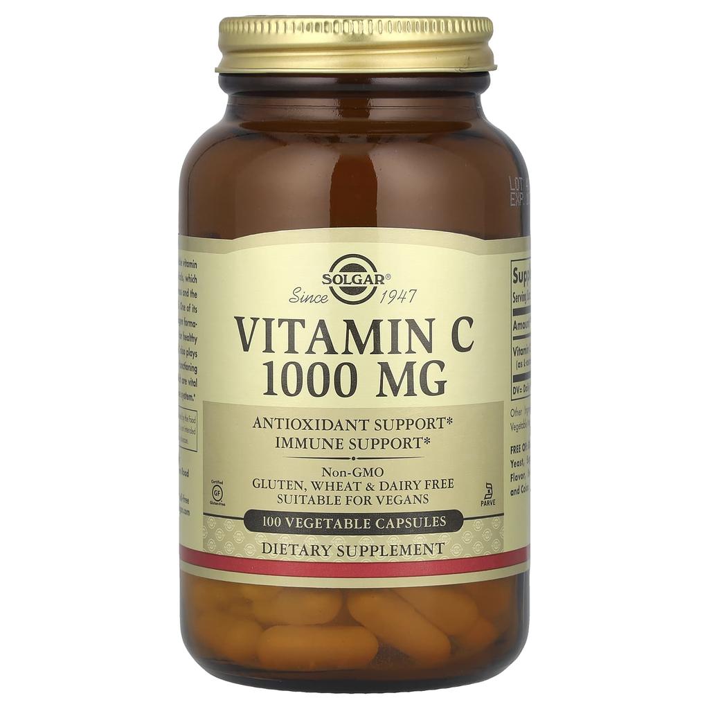 Vitamin C, 1,000Mg, 100 Vegetable Capsules