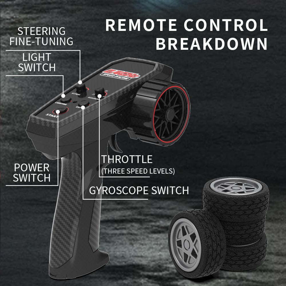 Jhd Для Jjrc C8827 Радиоуправляемая машина 4WD Полномасштабная симуляция 1:32 Дрифт-машинка на радиоуправлении с гироскопом, гоночная дрифтовая машина