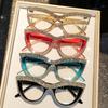 Elegant Fashion Glasses with Rhinestone - Cat Eye Frame, Perfect for Formal Events, Formal Eyewear