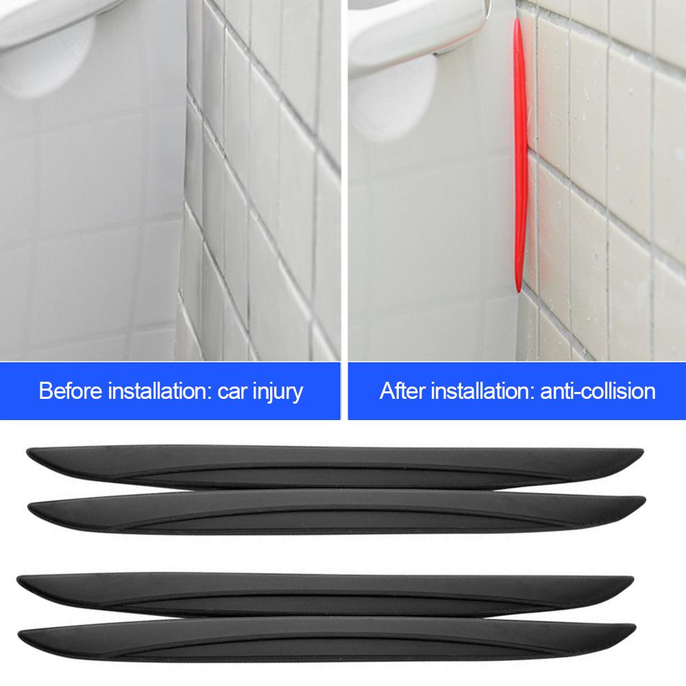 4 шт./компл., универсальная защита от царапин, защита бампера, защита края двери автомобиля, защитная наклейка для зеркала заднего вида, защитная наклейка