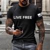 Men's Printed Short Sleeve T-Shirt Men's Loose Casual Short Sleeve Top