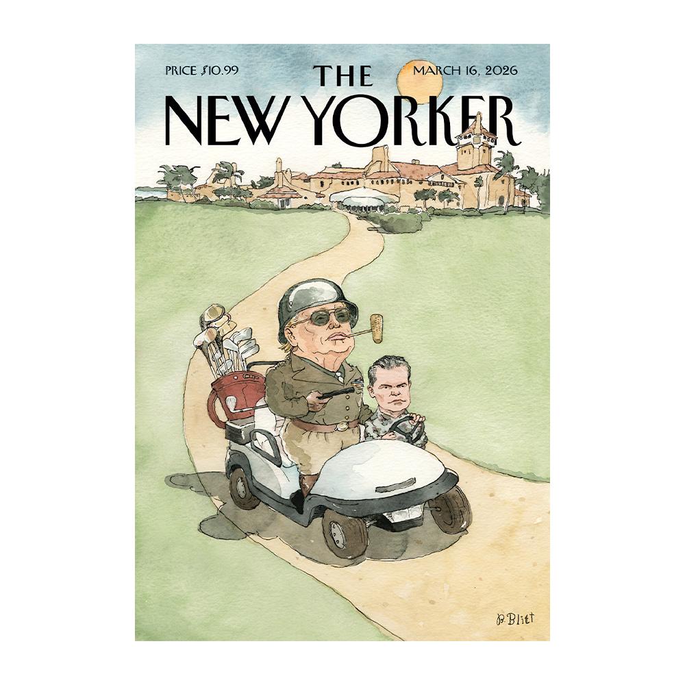 2026 Постер журнала New Yorker Водонепроницаемая картина на холсте Кафе Бар Домашний Декор Подходит для Гостиной Спальни
