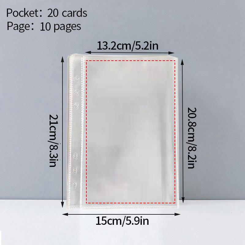 A5 Kpop Photocard Holder Binding Photo Cards Holder In Polaroid Album Book 3 Inches Heart Photo Card School Stationery Binder