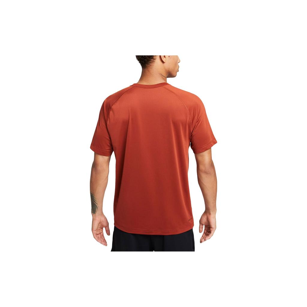 Nike Dri-FIT Ready Solid Quick-Dry Training T-Shirt Men Tops Dark-Orange DV9816-832