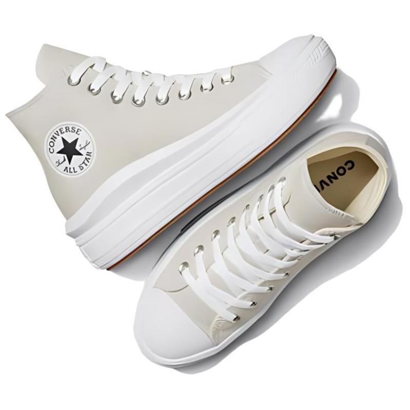 Converse Chuck Taylor All Star Стильные и Универсальные Износостойкие Дышащие Эспадрильи Хайтопы Женские Светло-серые
