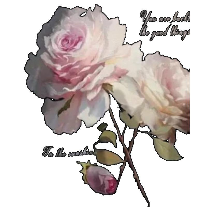 Футболка оверсайз черная с цветочным принтом из роз и вдохновляющей цитатой, повседневная