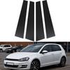 6 шт. Накладки на стойки кузова из углеродного волокна для VW Golf MK7 2013-2016 2017 2018 2019 2020(Европа) Автомобильные наклейки на окна и двери