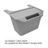 Rear Seat Storage Box for Tesla Model Y Organizer Center Console B Backseat Trash Can Garbage Bag Under Seat Tray Accessories