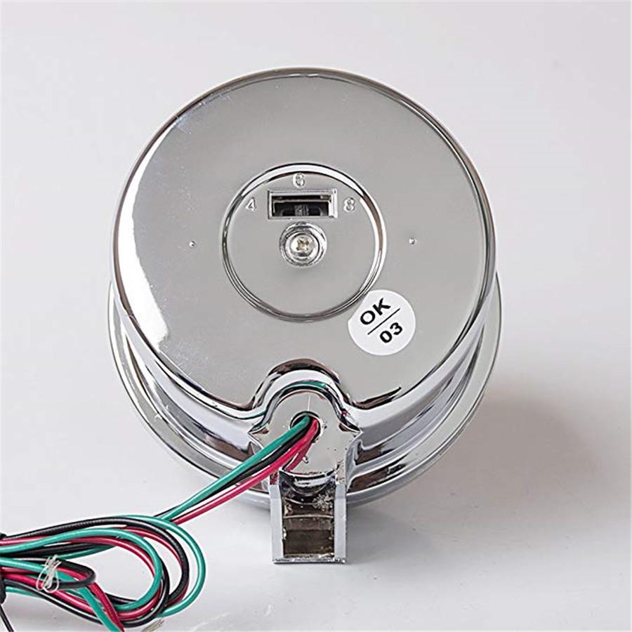 Хромированный аналоговый автомобильный тахометр 3 3/4 дюйма Tacho Revolution 8000 об/мин с подсветкой