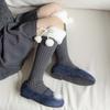 Long Tube Sock Plush Hosiery Autumn&Winter Bow Socks Fashion Design Lamb Wool Stocking  Women