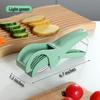 Quick-Slicing Banana Slicer Efficient Safe Even Slices Multifunctional Hot Dog/Cucumber Fruit Salad Cutter for Salad Making
