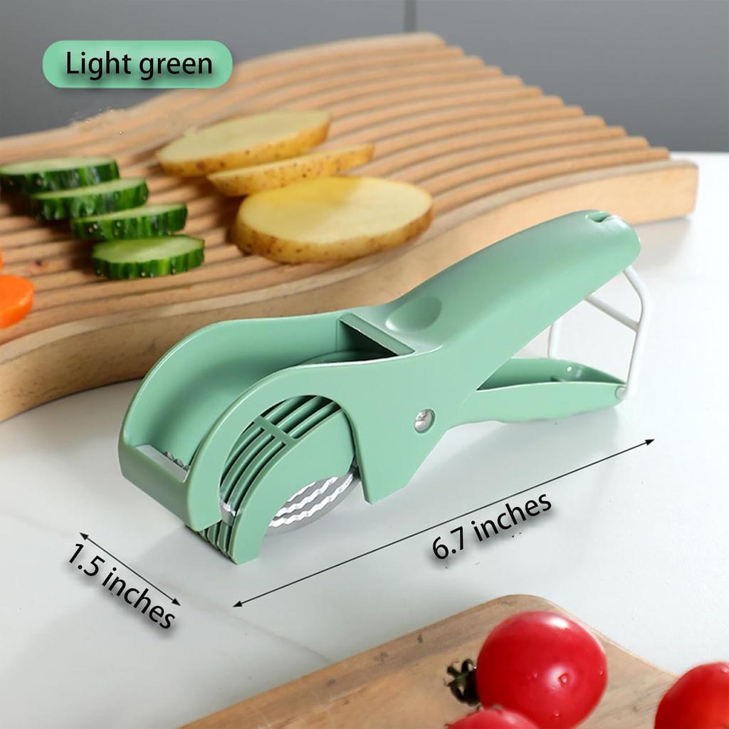 Quick-Slicing Banana Slicer Efficient Safe Even Slices Multifunctional Hot Dog/Cucumber Fruit Salad Cutter for Salad Making