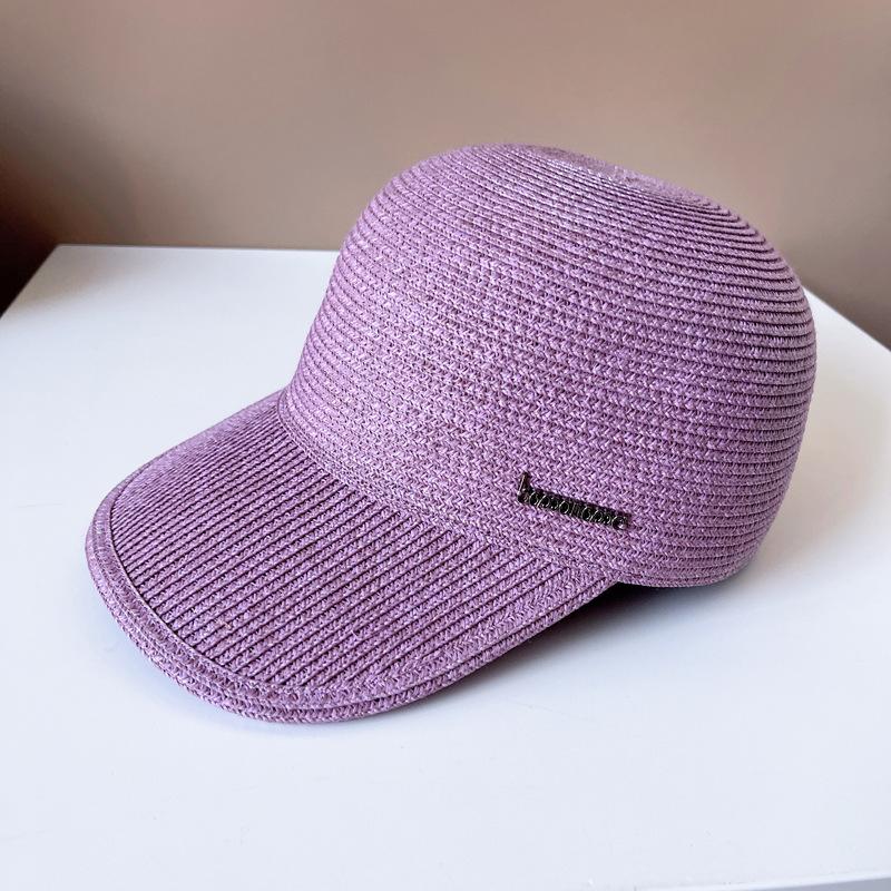 Оригинальная простая утиная кепка, мужская и женская солнцезащитная соломенная шляпа, модная однотонная конная шляпа, бейсболка для путешествий на открытом воздухе