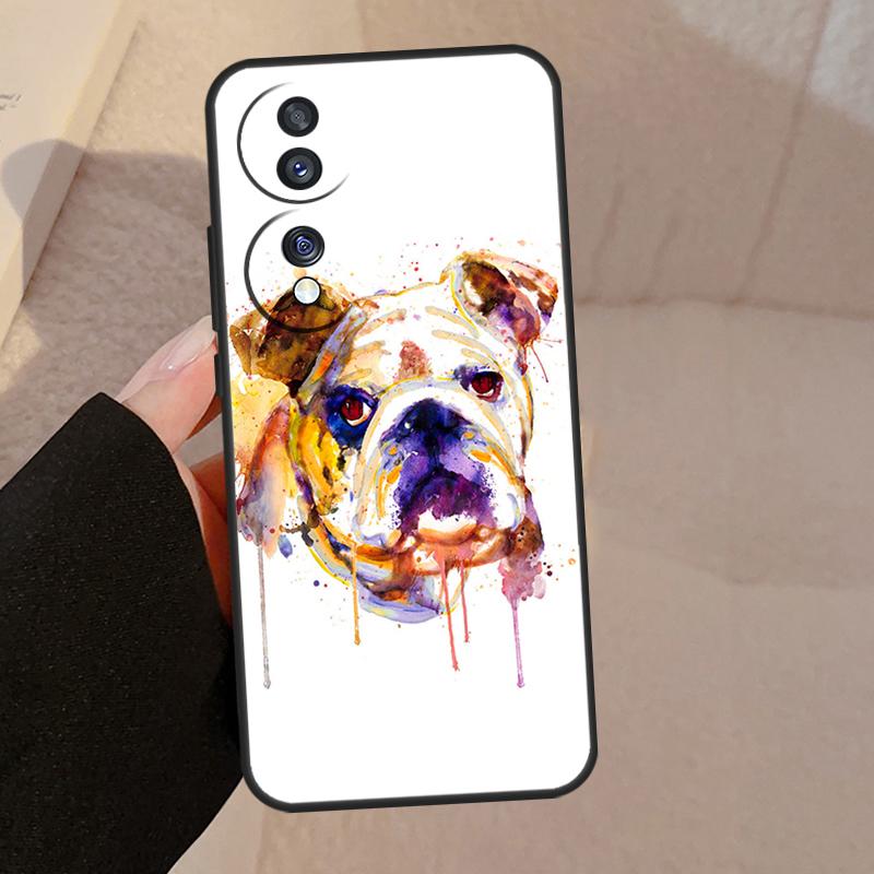Английский бульдог мопс для Honor 90 70 50 Lite Magic 5 Pro 8X 9X чехол для телефона для Honor X8a X9a X7a X6a X9 X7 X8 X9b