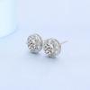 925 Sterling Silver Earrings For Women Round Zircon Earrings Sparkling Party Wedding Jewelry Gift Accessories