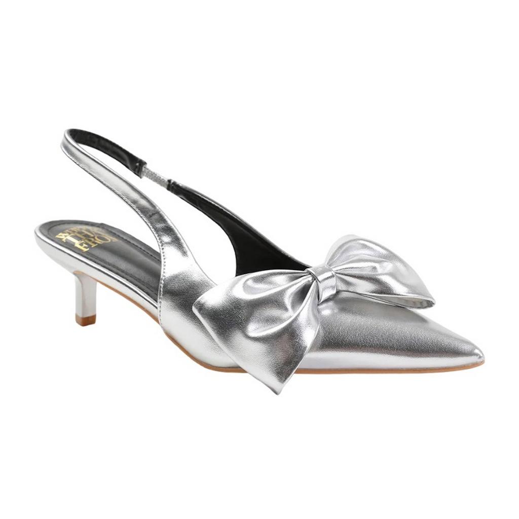 Where's That From Womens/Ladies Santorini Bow Pointed Kitten Heel Sandals
