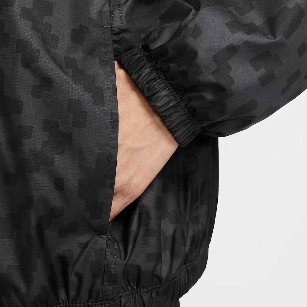 Nike Куртка мужская оверсайз с высоким воротником на молнии до середины, с длинным рукавом HV0879-060