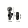 K61 Wireless Lavalier Microphone Mini Microphone Suitable for Mobile Live Streaming Video Recording and Recording 7