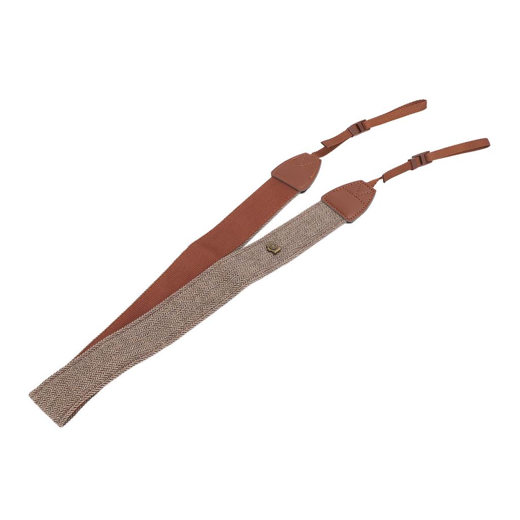 Camera Strap PU Cotton Fabric Adjustable Anti Slip Retro Universal Shoulder Neck Strap for Leica DSLR Cameras