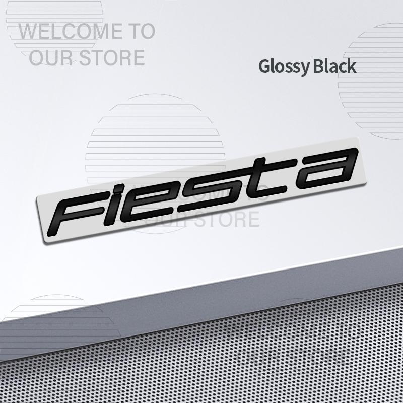 Car Decor Metal For Ford Fiesta ST MK3 MK4 MK5 Letter Emblem 3D Sticker Accessories Tail Rear Trunk Decals