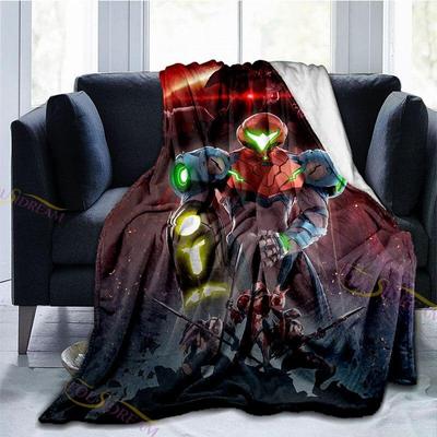 Супер теплое одеяло из микрофибры METROID с 3D принтом «Рыцарь» для детей, покрывала для отдыха сиесты, подарок для взрослых, диван, кресло, кровать, офис