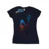 DC Comics Womens/Ladies Aquaman Battle Silhouette Cotton T-Shirt