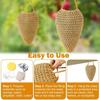 Honeybee Nest Deterrent Bag Cotton Woven Honeycomb Shape Hanging Storage Bag