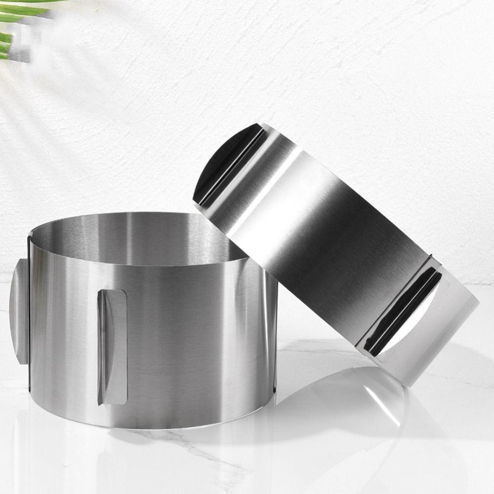 Выдвижная стойка для десертов, градуированное кольцо из нержавеющей стали, форма для мусса, кольцо для торта, резак для торта