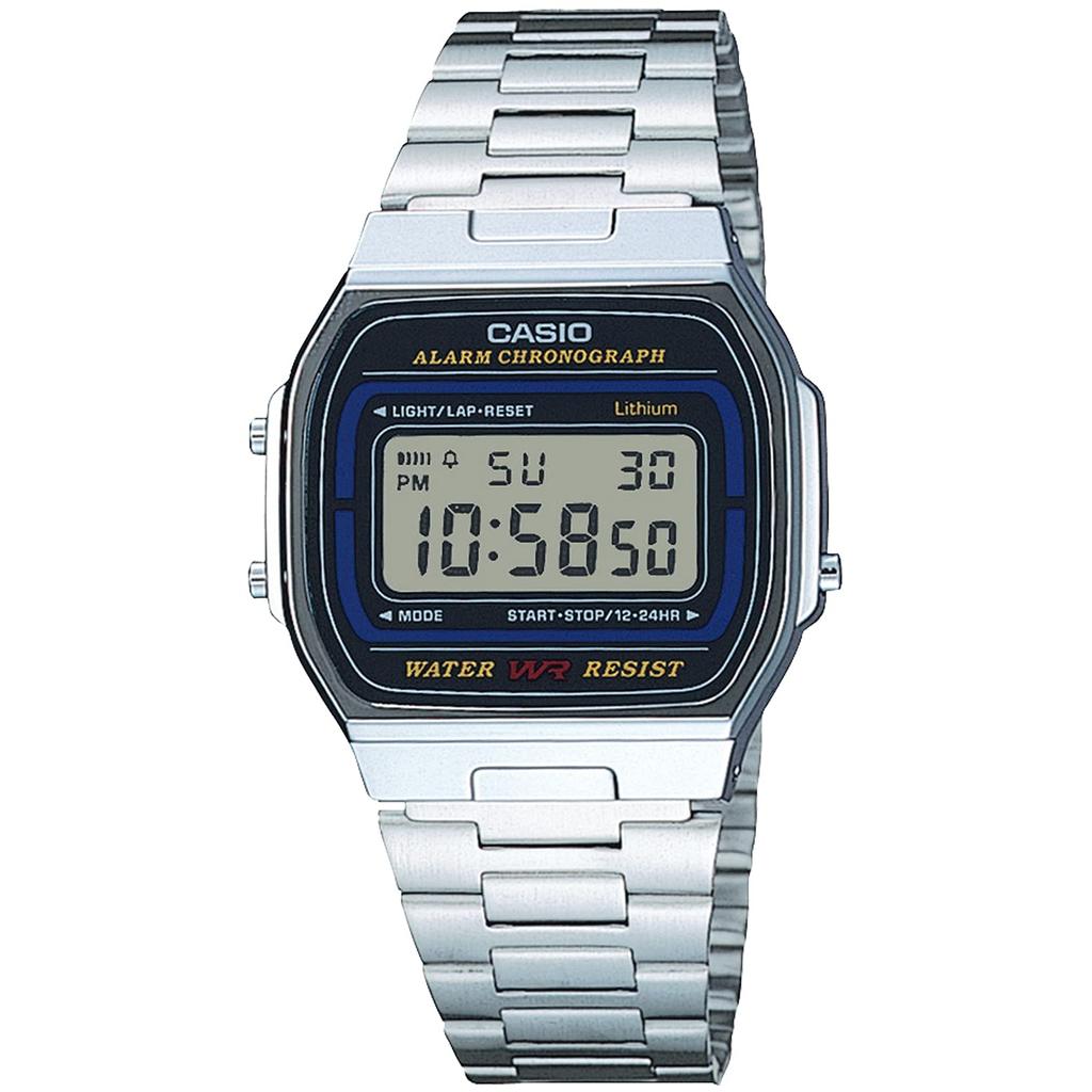 Casio Men's Watch Casio Collection A164WA-1QJH Silver Stainless Steel Watch
