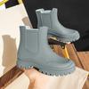 Rubber Boot for Women's Rain Shoes Waterproof Work Garden Galoshes Fishing Rainboots Skateboard Ankle Kitchen Shoes Footwear