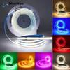 COB LED Strip Light High Density Linear Lighting 320/480Leds/m Flexible Tape Warm Natural White Red Blue Green Decor DC12 24V