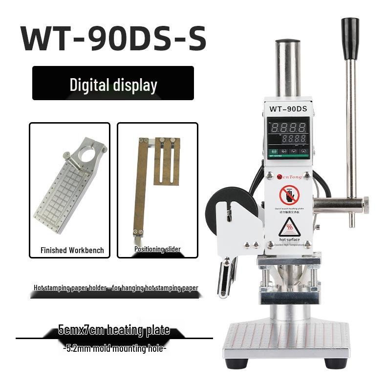 Компактный ручной станок для горячего тиснения фольгой и эмбоссирования кожи и бумаги