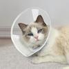 Clear Cat Recovery Cone Collar Soft Cat Elizabethan Ring Reusable Pet Protective Collar  Dogs