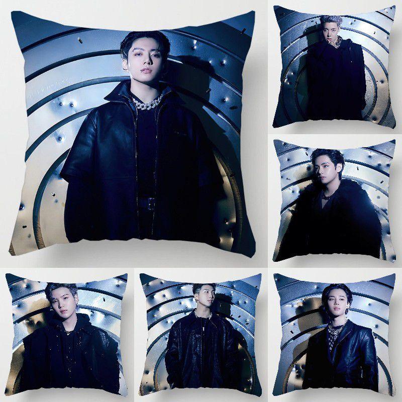 BTS 18 дюймов K-pop Bangtan Boys Наволочка Декоративная Мягкая Наволочка Персиковая кожа