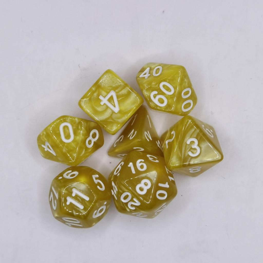 7 шт./лот, многогранные игральные кости из смолы D&D D4 D6 D8 D10 D% D12 D20, многогранные игральные кости TRPG, настольные игры