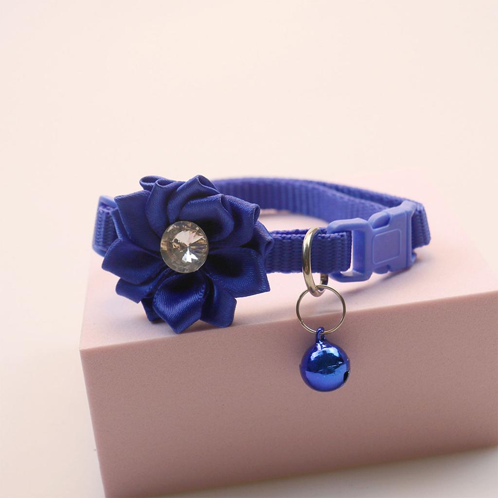 Ошейник для собаки кошки с элегантным цветком кристаллом отрывной костюм ошейник ожерелье большой милый ошейник для собаки девочки