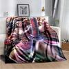 Anime Demon Slayer Kimetsu No Yaiba Fleece Blanket Nezuko Kamado Tanjiro Kamado Soft Bedding Bedspread Sofa Warming Cover#