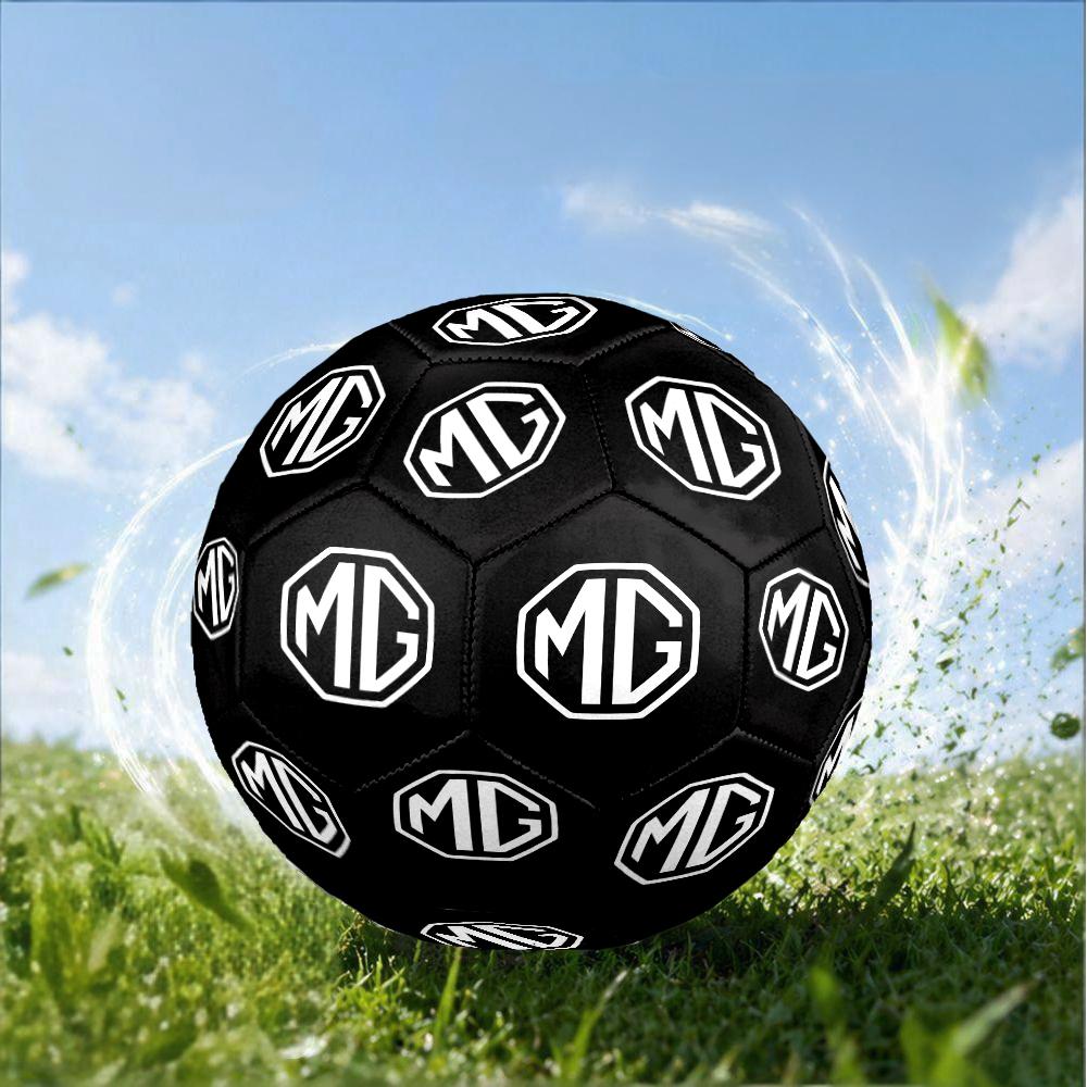 Mg Logo Design Inspiration Size 5 Soccer Ball,Indoor/Outdoor Suitable for Training Matches Tournaments Practice Games Perfect Gift for Fan