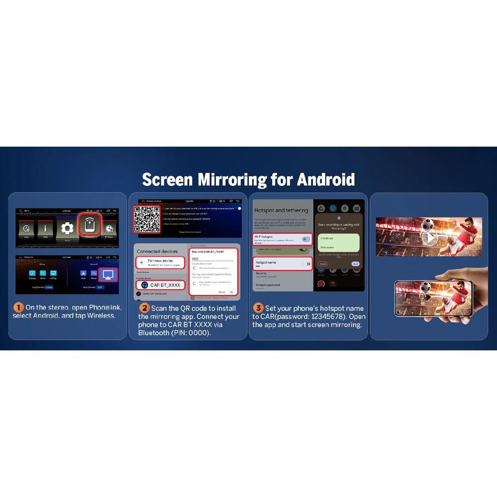 LEHX 6.36 Inch 1DIN Universal MP5 Car Radio Support Wireless Carplay Android AUTO AUX IPS Touch Screen Multimedia Video Player