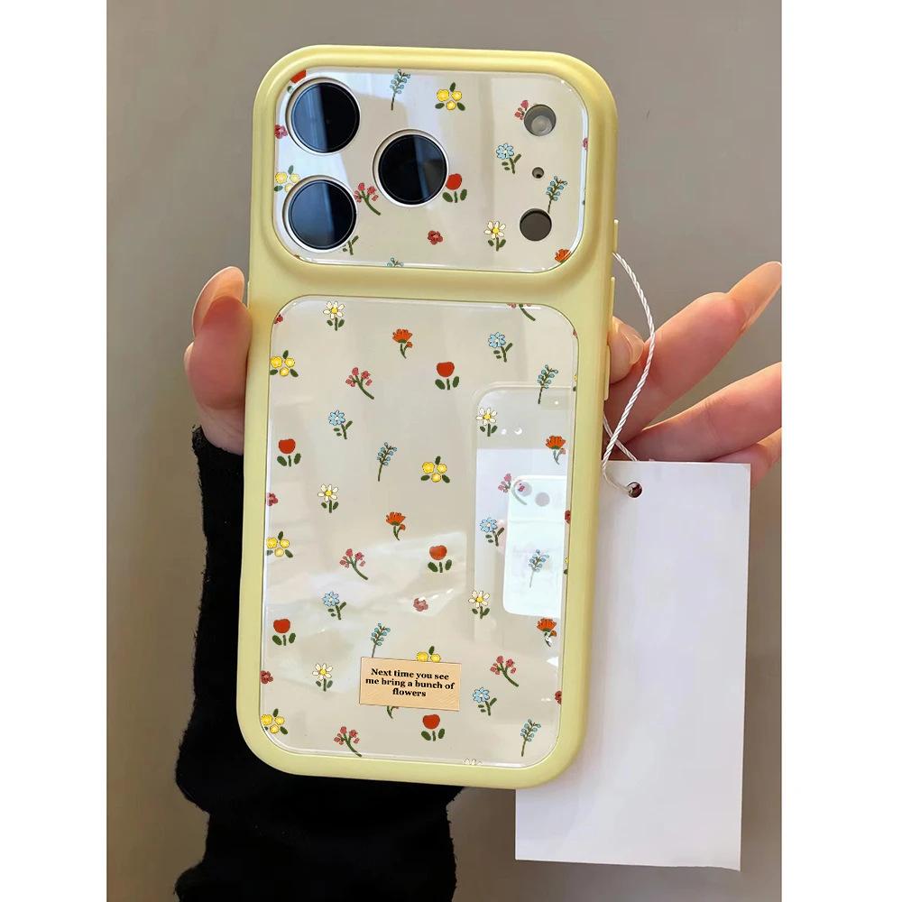 Полноэкранная наклейка с мелкими цветами, подходит для Apple 11Pro, чехол для мобильного телефона Blu-ray IP11, два в одном, большое окно, набор 11/11
